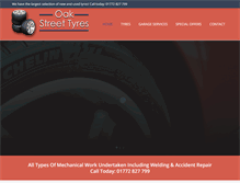 Tablet Screenshot of oakstreettyres.co.uk